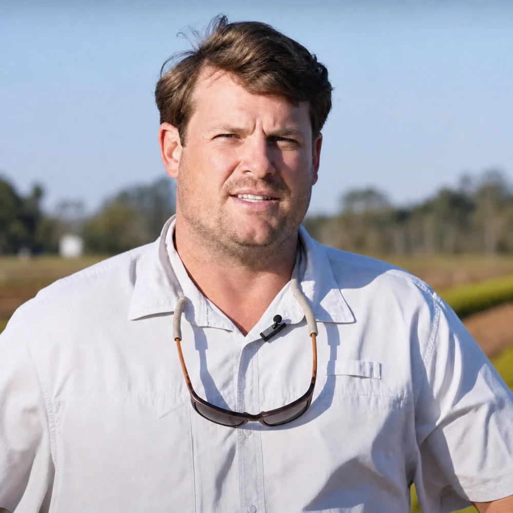 Joshua Steiger at a working forestry site